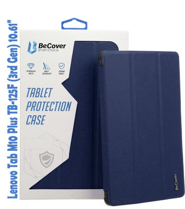 Чохол-книжка BeCover Smart для Lenovo Tab M10 Plus TB-125F (3rd Gen)/K10 Pro TB-226 10.61" Deep Blue (708302)