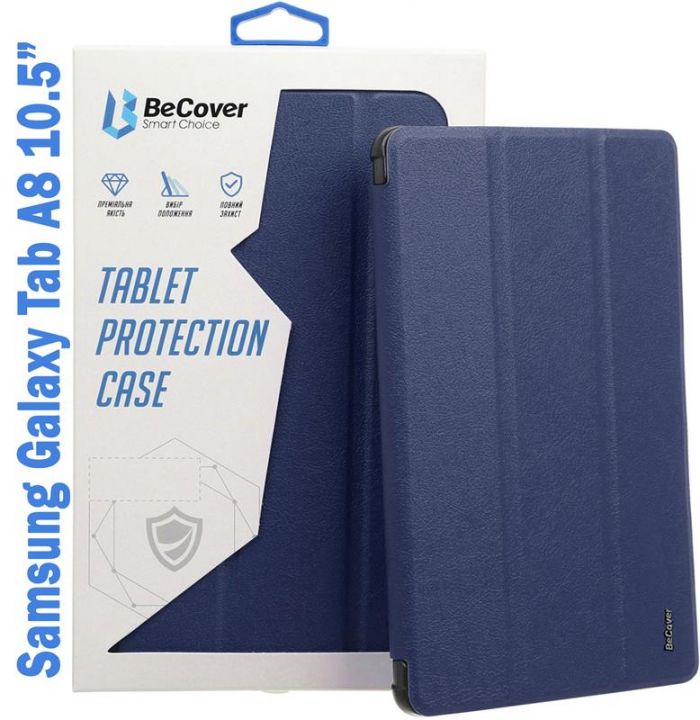 Чохол-книжка BeCover Soft Edge для Samsung Galaxy Tab A8 SM-X200/SM-X205 Deep Blue (708357)