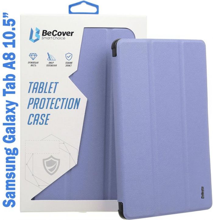 Чохол-книжка BeCover Soft Edge для Samsung Galaxy Tab A8 SM-X200/SM-X205 Purple (708360)