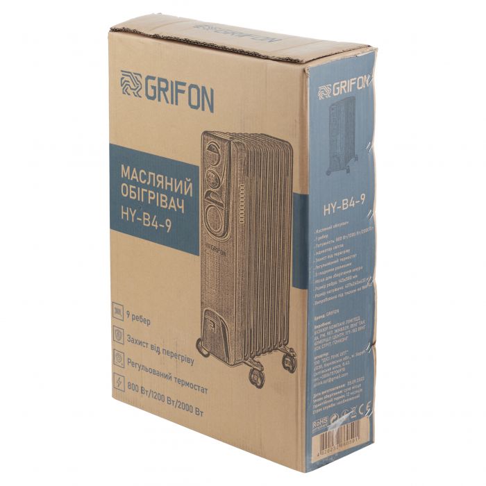 Масляний радіатор Grifon HY-B4-9