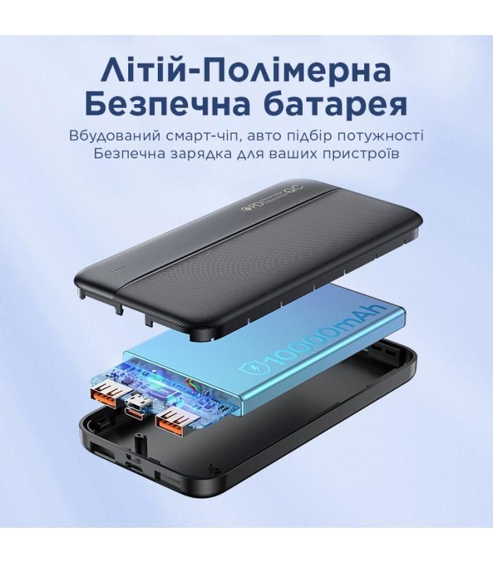 Універсальна мобільна батарея Remax RPP-212 Tinyl 10000mAh Black (RPP-212)