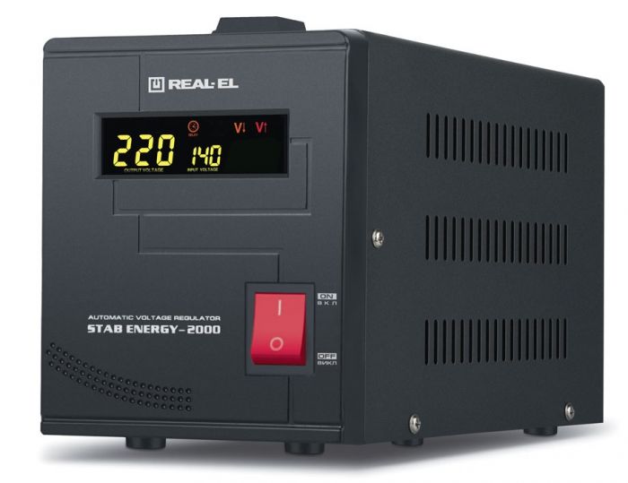 Стабілізатор REAL-EL Stab Energy-2000 Black