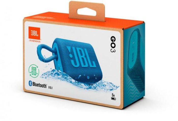 Акустична система JBL GO 3 Eco Blue (JBLGO3ECOBLU)