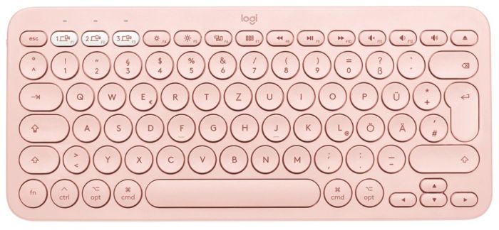 Клавіатура бездротова Logitech Wireless K380 for MAC UA Rose (920-010406)