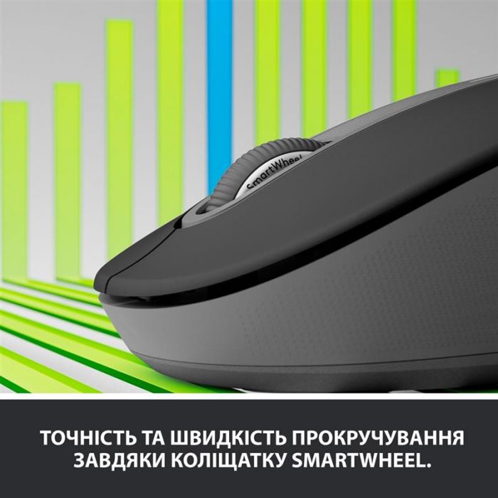 Мишка бездротова Logitech Signature M650 L LEFT Graphite (910-006239)