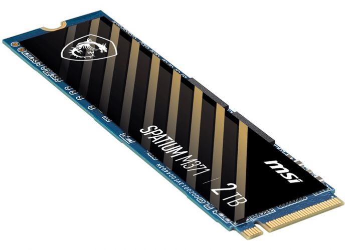 Накопичувач SSD 2TB MSI Spatium M371 M.2 2280 PCIe 4.0 x4 NVMe 3D NAND TLC (S78-440Q450-P83)