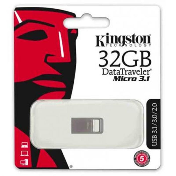 Флеш-накопичувач USB3.1 32GB Kingston DataTraveler Micro 3.1 (DTMC3/32GB)