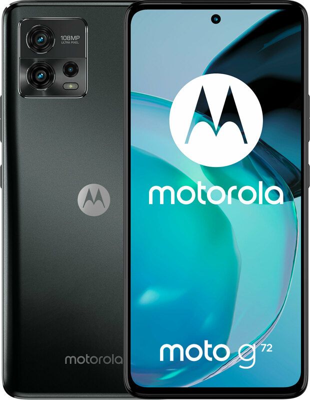 Смартфон Motorola Moto G72 8/256GB Dual Sim Meteorite Grey (PAVG0018RS)