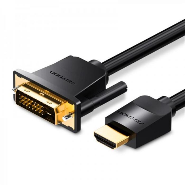 Кабель Vention DVI - HDMI (M/M), 2 м, Black (ABFBH)