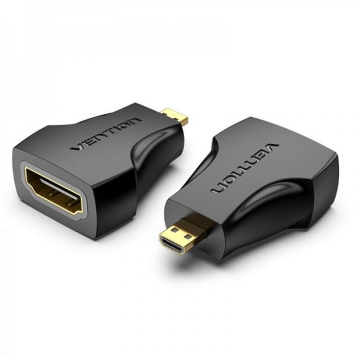 Адаптер Vention HDMI - micro-HDMI (M/F), Black (AITBO)