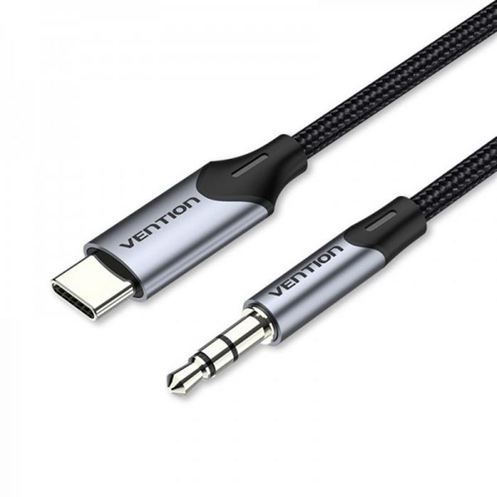 Кабель Vention USB Type-C - 3.5 мм (M/M), 1.5 м, Black (BGKHG)