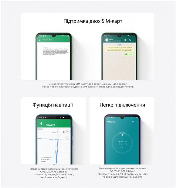 Смартфон Oscal C20 Pro 2/32GB Dual Sim Green