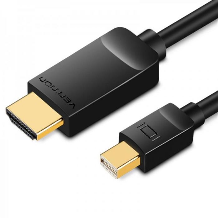 Кабель Vention mini DisplayPort - HDMI (M/M), 1.5 м, Black (HAHBG)