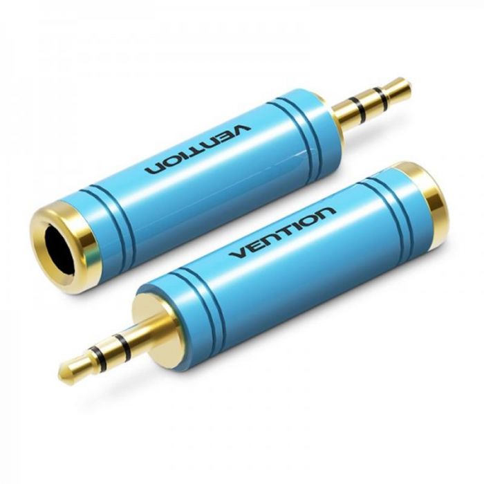 Адаптер Vention 6.35 мм - 3.5 мм (M/F), блакитний (VAB-S04-L)