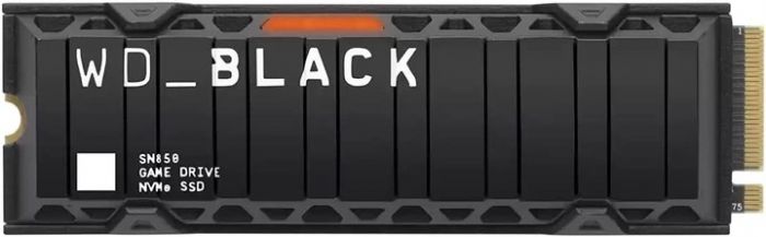 Накопичувач SSD 1TB WD Black SN850 M.2 2280 PCIe 4.0 x4 3D QLC with Heatsink (WDBAPZ0010BNC-WRSN)