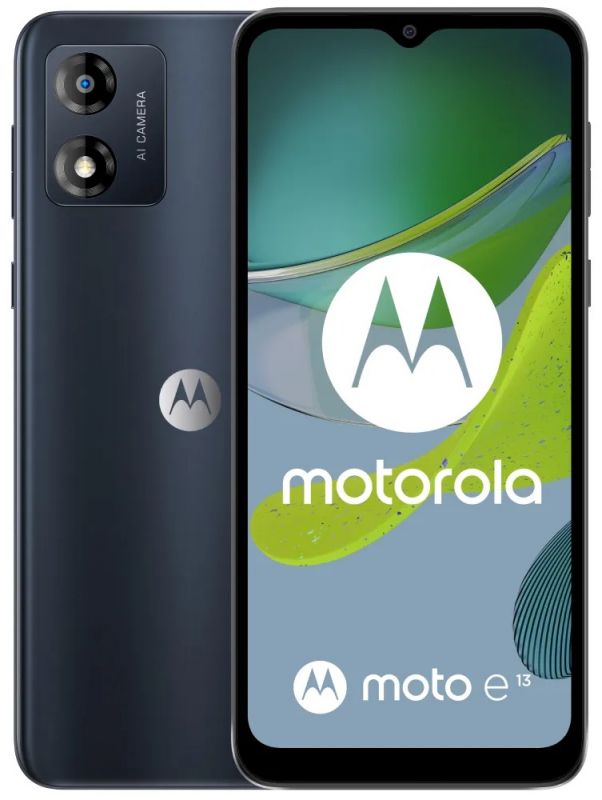 Смартфон Motorola Moto E13 2/64GB Dual Sim Cosmic Black (PAXT0034RS)