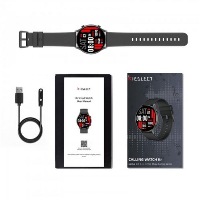 Смарт-годинник Kieslect Smart Calling Watch Kr Black_