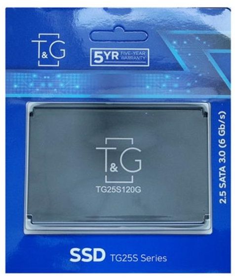 Накопичувач SSD  120GB T&G 2.5" SATAIII 3D TLC (TG25S120G)