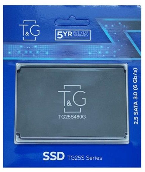 Накопичувач SSD  480GB T&G 2.5" SATAIII 3D TLC (TG25S480G)