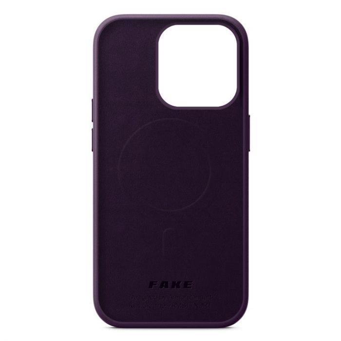 Чохол-накладка Armorstandart Fake Leather для Apple iPhone 14 Pro Dark Cherry (ARM64398)