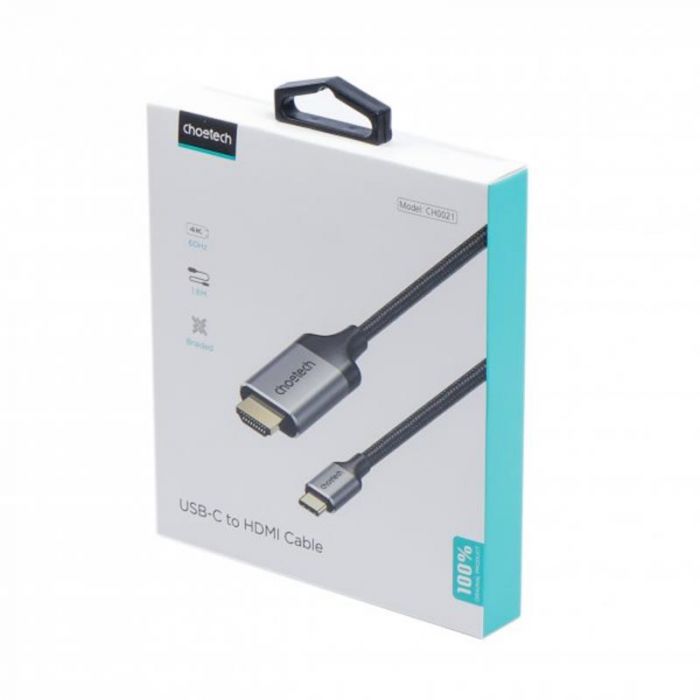 Кабель Choetech HDMI - USB Type-C (M/M), 1.8 м, Grey (CH0021-BK)