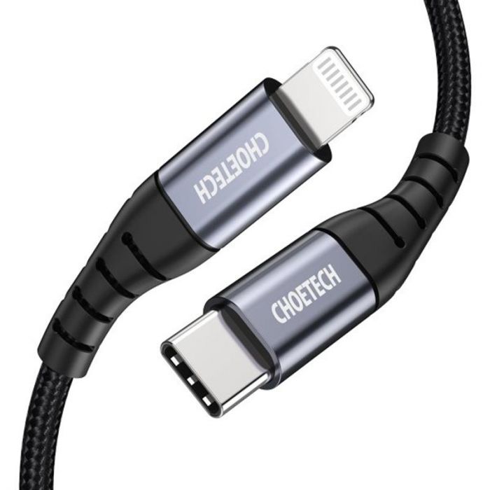 Кабель Choetech USB Type-C - Lightning (M/M), 2 м, Black (IP0041-BK)
