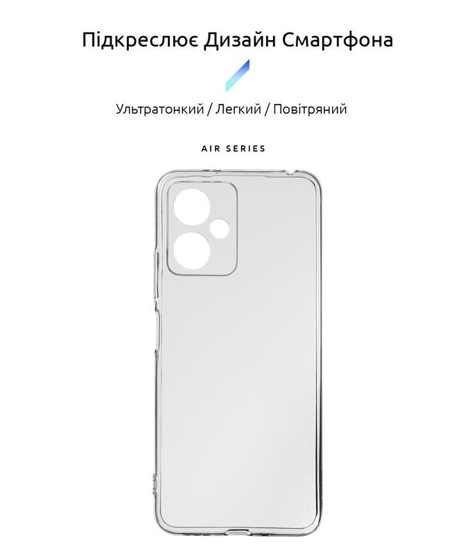 Чохол-накладка Armorstandart Air для Xiaomi Redmi Note 12 5G Camera cover Transparent (ARM65191)