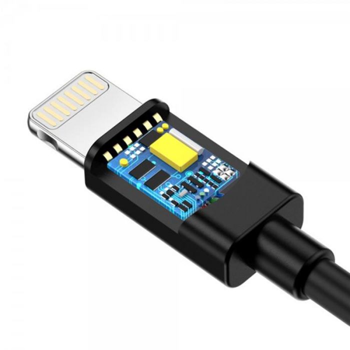 Кабель Choetech USB - Lightning (M/M), 1.2 м, Black (IP0026-BK)