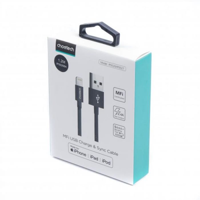 Кабель Choetech USB - Lightning, 1.2м (IP0026-BK)