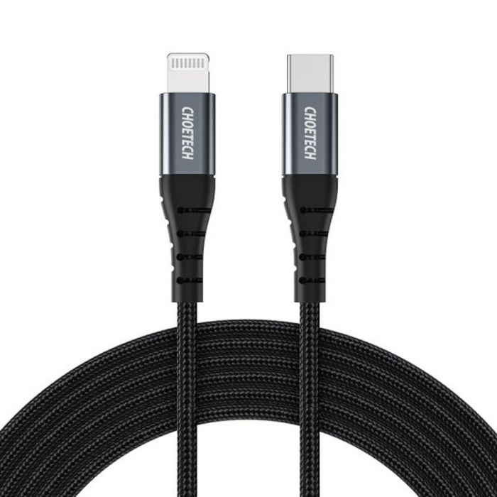 Кабель Choetech USB Type-C - Lightning (M/M), 1.2 м, Black (IP0039-BK)