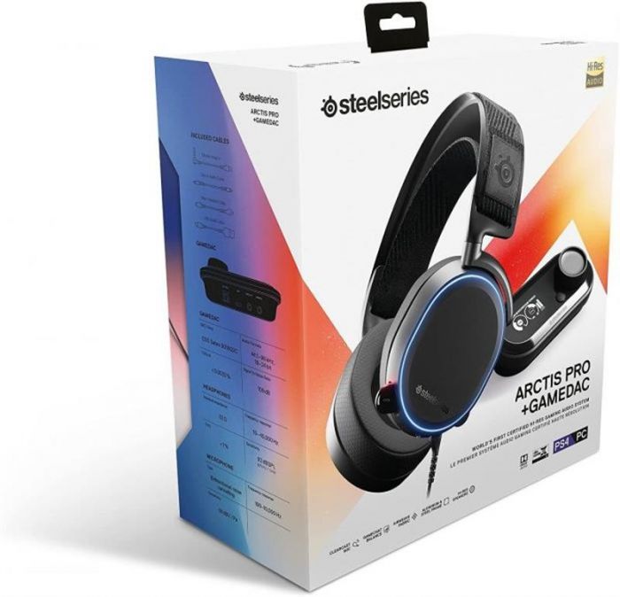 Гарнітура SteelSeries Arctis Pro Black + GameDac (61453)