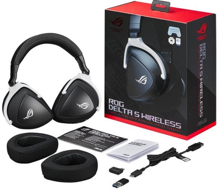 Bluetooth-гарнитура Asus ROG Delta S Wireless Black/White (90YH03IW-B3UA00)