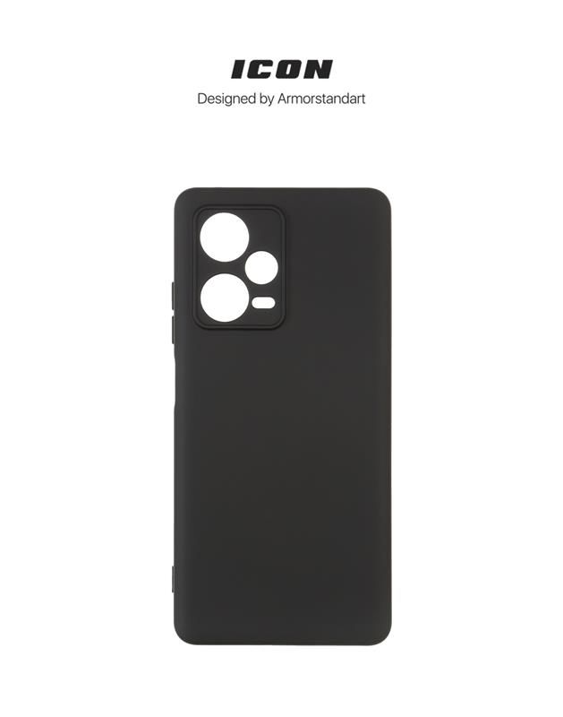 Чохол-накладка Armorstandart Icon для Xiaomi Redmi Note 12 Pro+ 5G Camera cover Black (ARM65211)