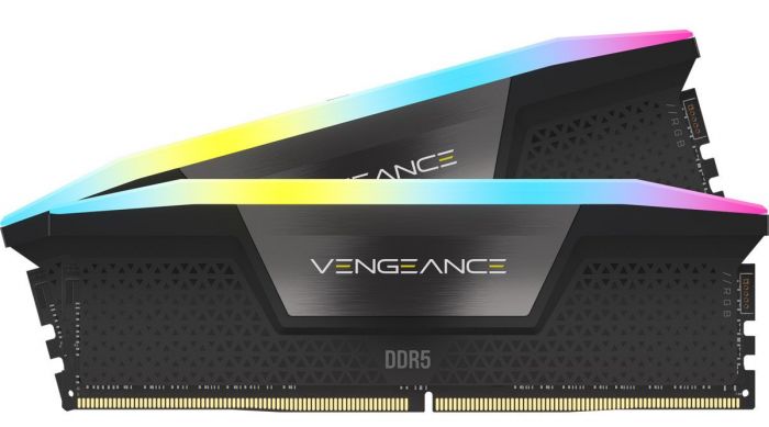 Модуль пам`ятi DDR5 2x16GB/6400 Corsair Vengeance RGB Black (CMH32GX5M2B6400C32)