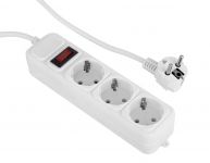 Фільтр живлення ProLogix (PRS-075P3-45W) 2.2 кВт, 3 розетки, 4.5 м, білий