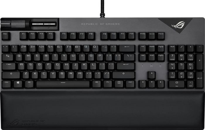 Клавiатура Asus ROG Strix Flare II LED 104key NX Red US Black/Grey (90MP02D6-BKUA01)