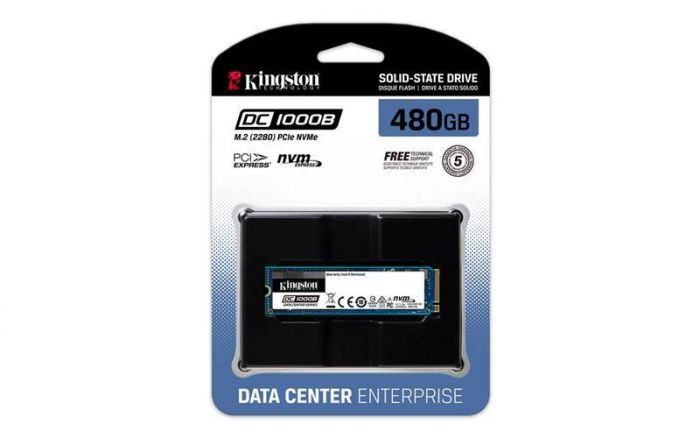 Накопичувач SSD 480GB M.2 NVMe Kingston DC1000 M.2 2280 PCIe 3.0 x4 3D TLC (SEDC1000BM8/480G)