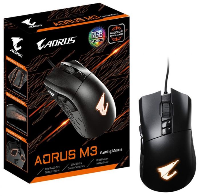 Миша Gigabyte Aorus M3 RGB Black