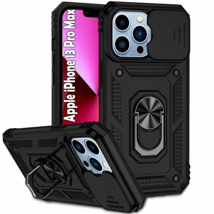 Чохол-накладка BeCover Military для Apple iPhone 13 Pro Max Black (707105)