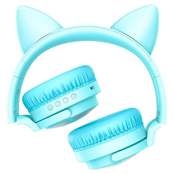 Bluetooth-гарнітура Borofone BO15 Cat Ear Blue (BO15U)