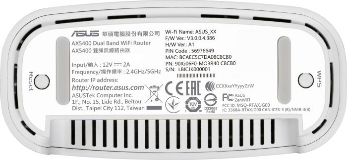 Бездротовий маршрутизатор Asus ZenWiFi XD6 2PK White (XD6-2PK-WHITE)