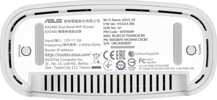 Wi-Fi Mesh система Asus ZenWiFi XD6 2PK White (XD6-2PK-WHITE)