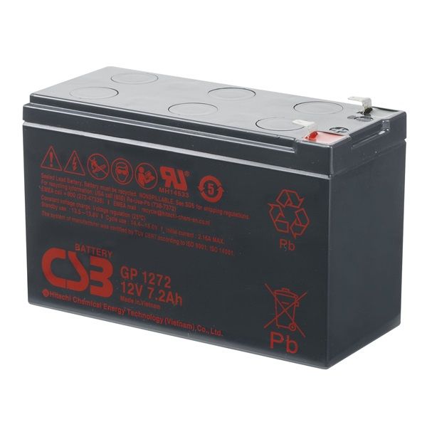 Акумуляторна батарея CSB 12V 7.2AH (GP1272F2/11641, 25W) AGM