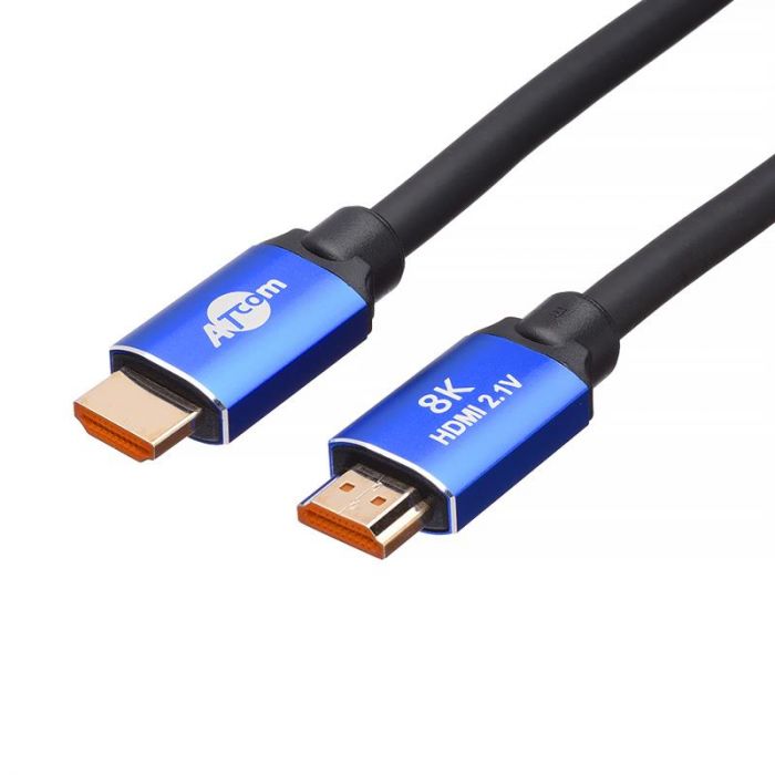 Кабель Atcom HDMI - HDMI V 2.1 (M/M), 2 м, Black/Blue (88888)