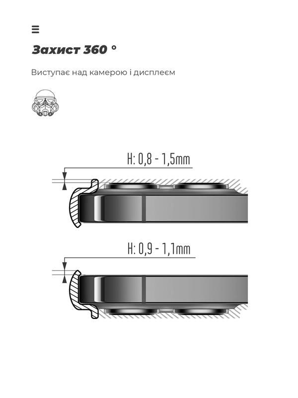 Чохол-накладка Armorstandart Icon для Xiaomi Redmi Note 12 5G Camera cover Black (ARM65192)