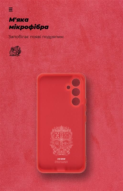 Чохол-накладка Armorstandart Icon для Samsung Galaxy A54 5G SM-A546 Camera cover Red (ARM66176)