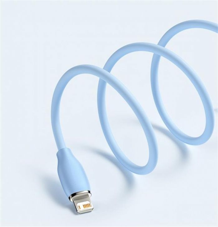 Кабель Baseus Jelly Liquid Silica Gel USB-Lightning, 2.4A, 1.2м Blue (CAGD000003)