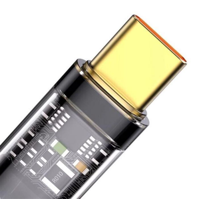 Кабель Baseus Explorer USB - USB Type-C (M/M), 5 A, 100 W, 1 м, Black (CATS000201)