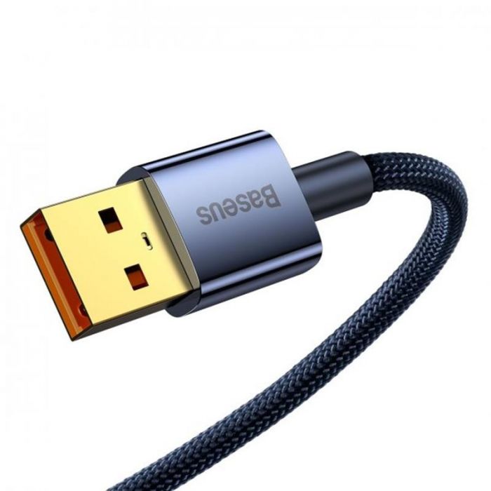 Кабель Baseus Explorer USB-USB Type-C, 5A, 100W, 1м Blue (CATS000203)