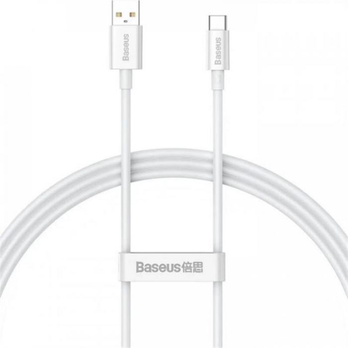 Кабель Baseus Superior USB-USB Type-C, 5A, 100W, 2м White (CAYS001402)